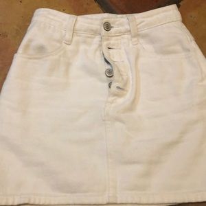 brandy melville white skirt